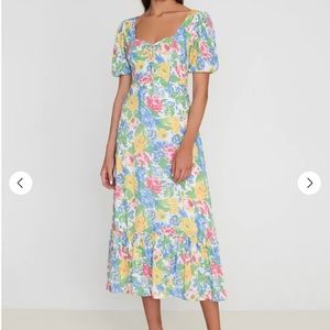 Gabriela Midi Dress Traina Floral Print size Medium